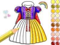 Princess Glitter Coloring image