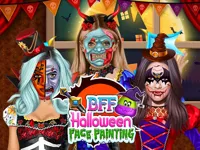 BFF Halloween Face Painting image