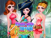 Pirate Girls Treasure Hunting image