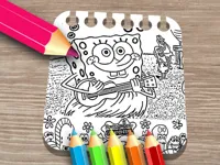 Sponge on the Run Coloring Book image