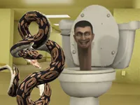 Python Snake Kill Skibidi Toilet Backrooms image